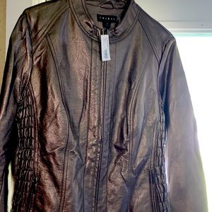 Bronze leather jacket